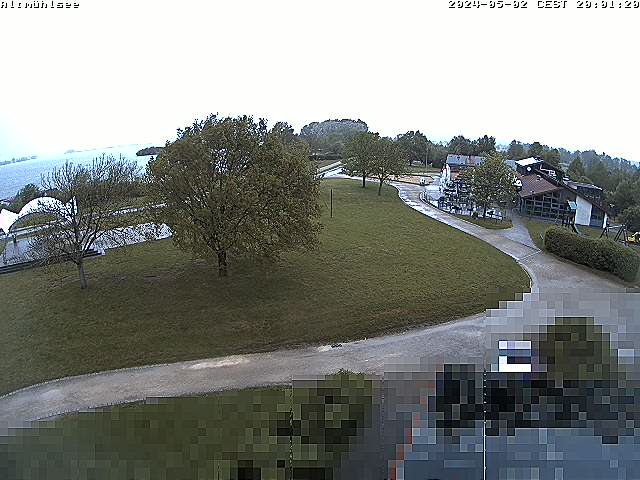 Webcam Schlungenhof Seezentrum am Altmühlsee mit Blick auf den Badebereich - NW